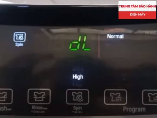 máy giặt lg báo lỗi dl 001