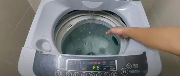 máy giặt lg báo lỗi fe 01
