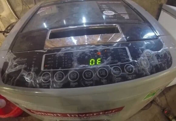 máy giặt lg báo lỗi oe 03